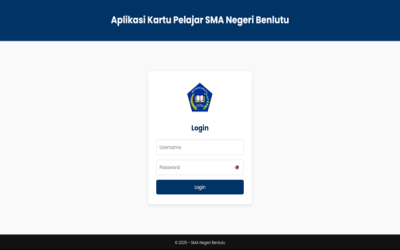 SMAN Benlutu Menluncurkan Aplikasi Kartu Pelajar dengan Fitur Kontrol dan Validasi Mandiri